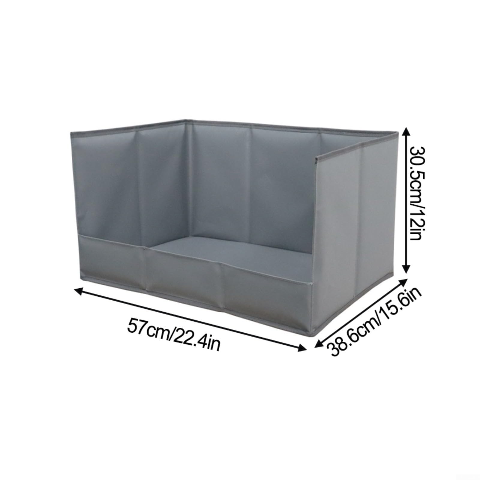 HpLive Inodoro para perros, inodoro plegable para cachorros con paredes altas e inserto impermeable para perros pequeños y medianos de interior, para perros (gris S)