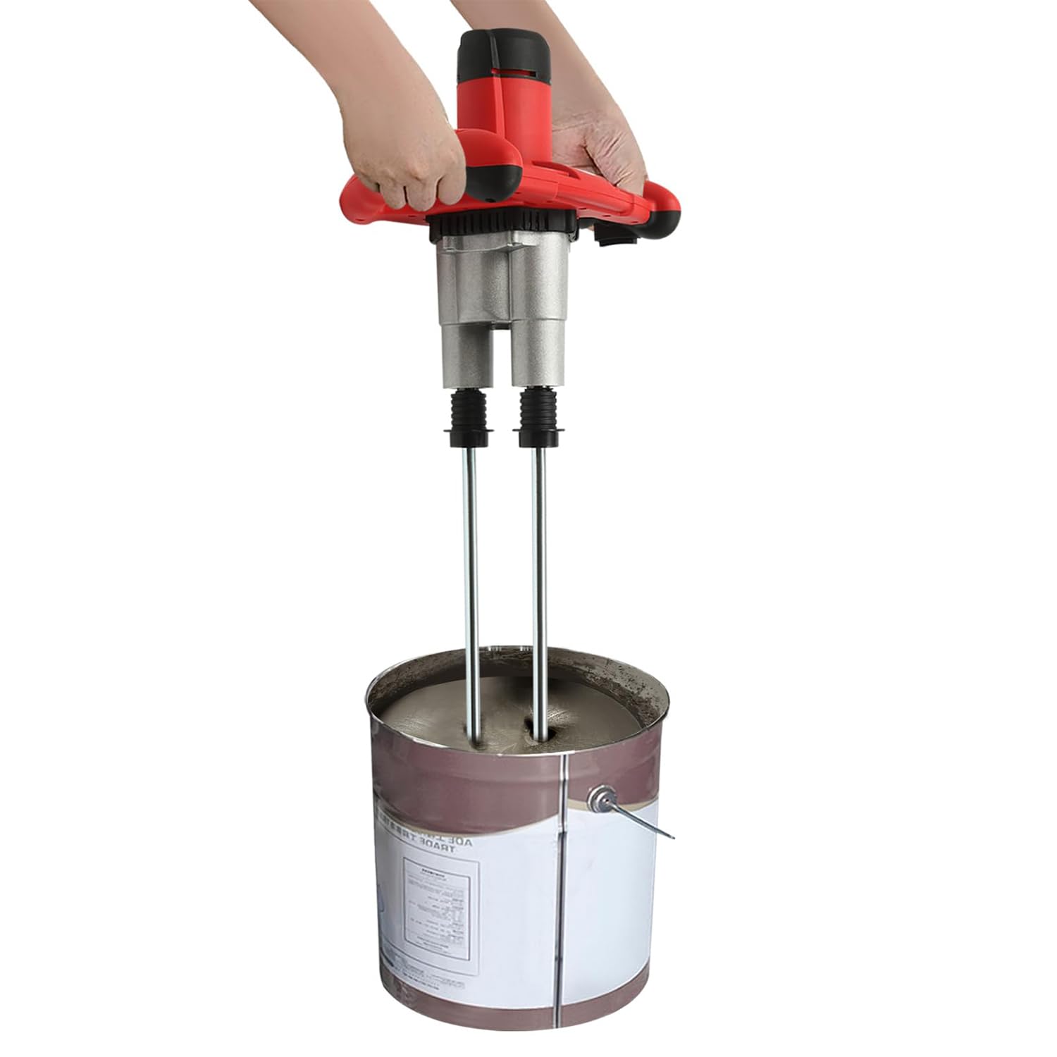 Mezclador de mortero de doble agitador, 1800 W, 220 V-50 Hz, 6 velocidades, 0-690 RPM, resistente a la corrosión y a los impactos