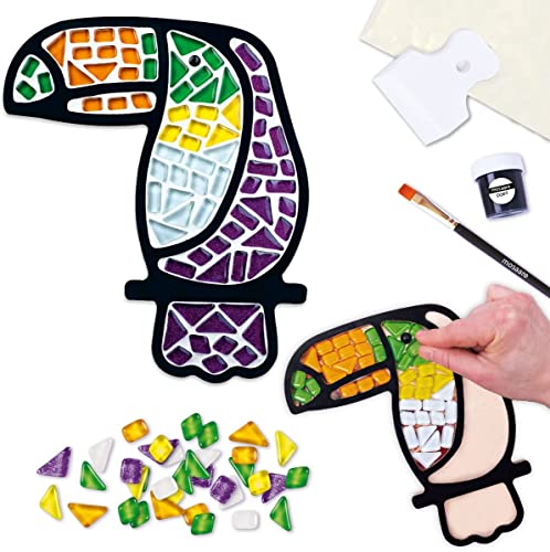 Mosaïque en verre Toucan : l'activité anti-stress pour adultes