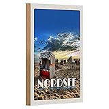 Cette plaque en bois est idéale comme élément décoratif pour les salons, les bureaux ou les maisons de vacances. Il plaira particulièrement aux amateurs de plage et de mer qui veulent ramener à la maison un peu de sensation de la mer du Nord.