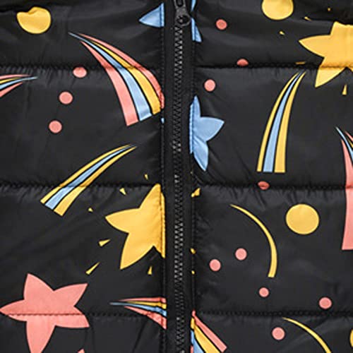 New Year Dress Snowsuit Toddler Boy Girl Winter Sleeveless Cartoon Print Coat Hooded Jacket Thicken Windproof4