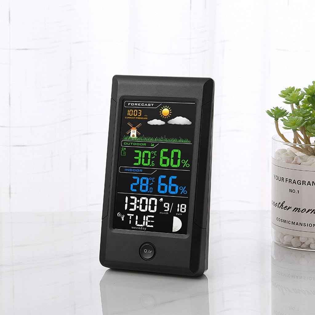 Indoor Hygrometer Multi-Functional Weather Clock Household Alarm Intelligent Electronic Radio