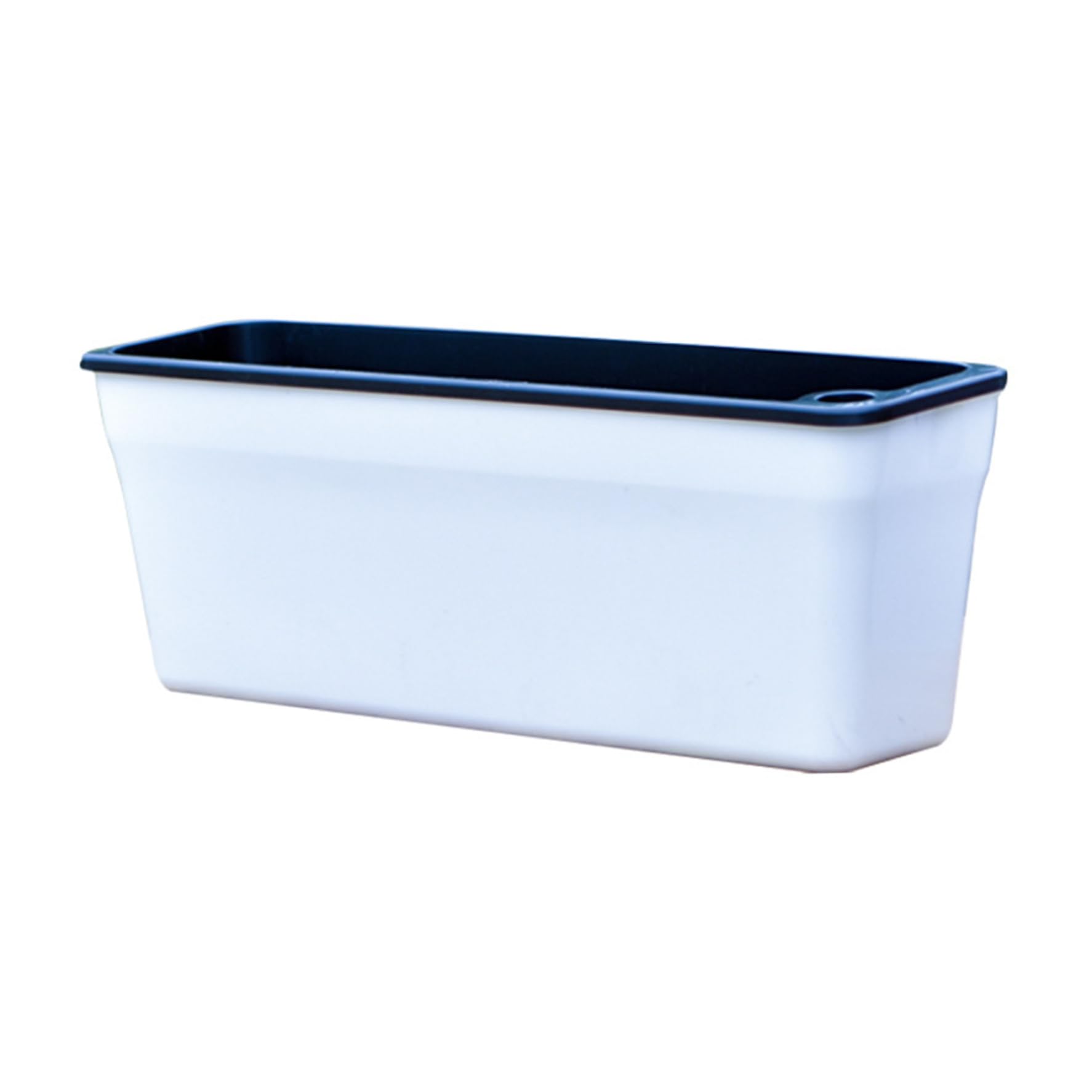 Tsawntd Pots, Self Watering Plant Pots, 17x6 Inch Plastic Rectangular Planter Automatic Watering Window Planter for Herbs, Flowers, Succulents, White