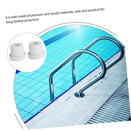 Topes de Escalera para Piscina Yardwe de Goma Beige miniatura 3