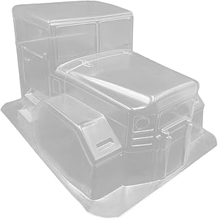 Colaxi RC Car Truck Head Shell Frame, 1:10 Transparent 313mm Wheelbase Car Shell Replacements Parts for Crawler RC Car Vehicles Modification