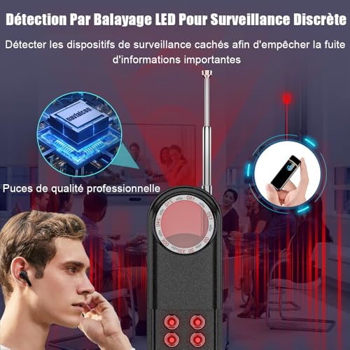 Detektor gegen versteckte Kamera, erkennt versteckte Geräte, Anti-Spion Bug Detektor, versteckte Kamera-Detektor