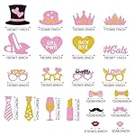 Galentines Day Decorations Photo Props Galentines Day Party Photo Booth Props Kit Ladies Girls Friendship Themed Party Decor Valentine's Day Birthday Party Decoration Supplies 35 Pieces - Image 2