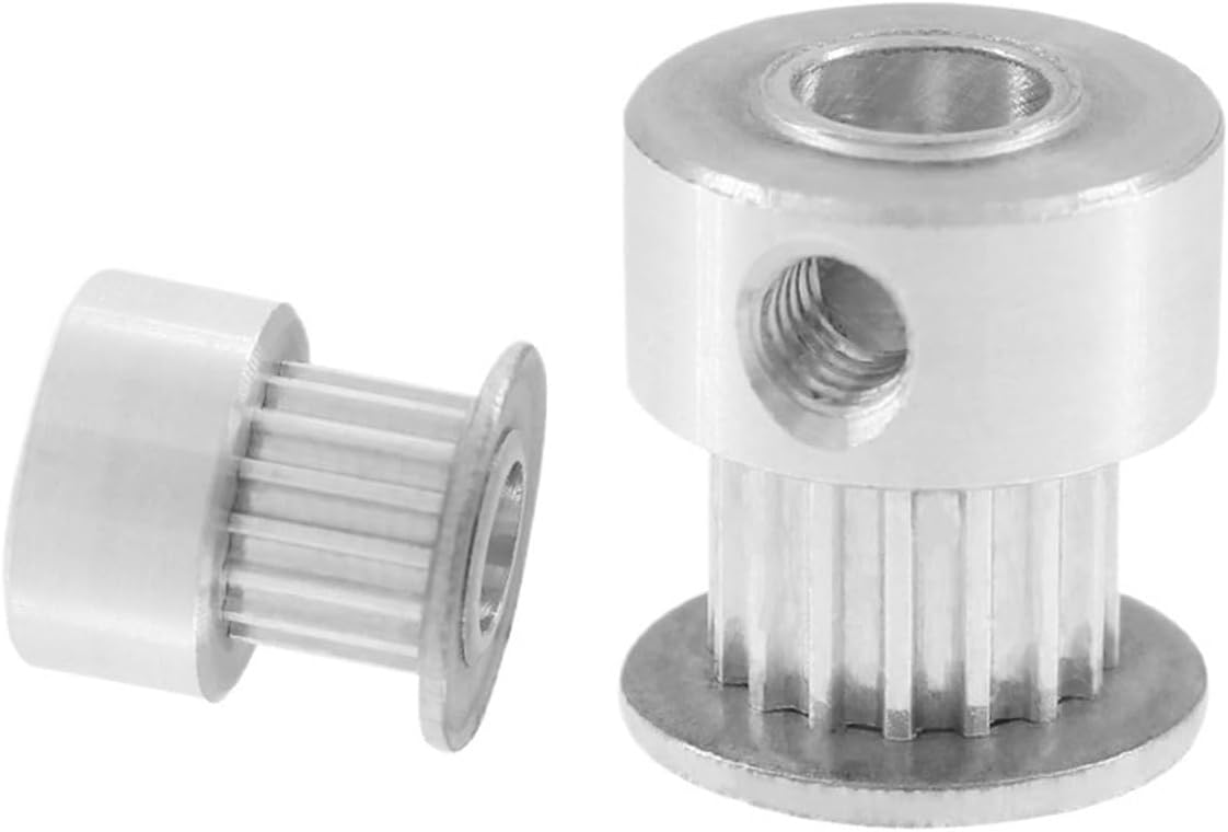 2PCS MXL Tooth Belt Pulley 16T 4/5/6/6.35mm Inner Bore Pulley 7mm Belt Width Aluminium Pulley Wheel for Machine(3mm)