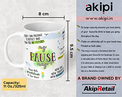 Image of My Pause Mug - Inspirational and Motivational Ceramic Mug 11oz Designer Coffee /Tea Cup ARM580