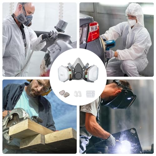 Máscara de respirador de poeira, respirador de poeira de cobertura facial,Máscara respiratória reuti