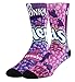 Unisex Funny Crazy Color 12D Puzzle Stripe food Pattern Athletic Sports Crew Tube Socks