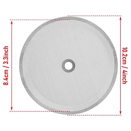 Prasacco 6 Pieces French Press Filter Screen, 4 Inch Stainless Steel French Press Coffee Filter Mesh Reusable French Press Replacement Filter Screen For French Press Coffee Makers And Tea Machines #TOP1