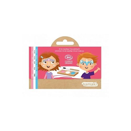 Namaki - Kit de 3 colores de princesa y unicornio orgánico, 110039, rosa, blanco, azul
