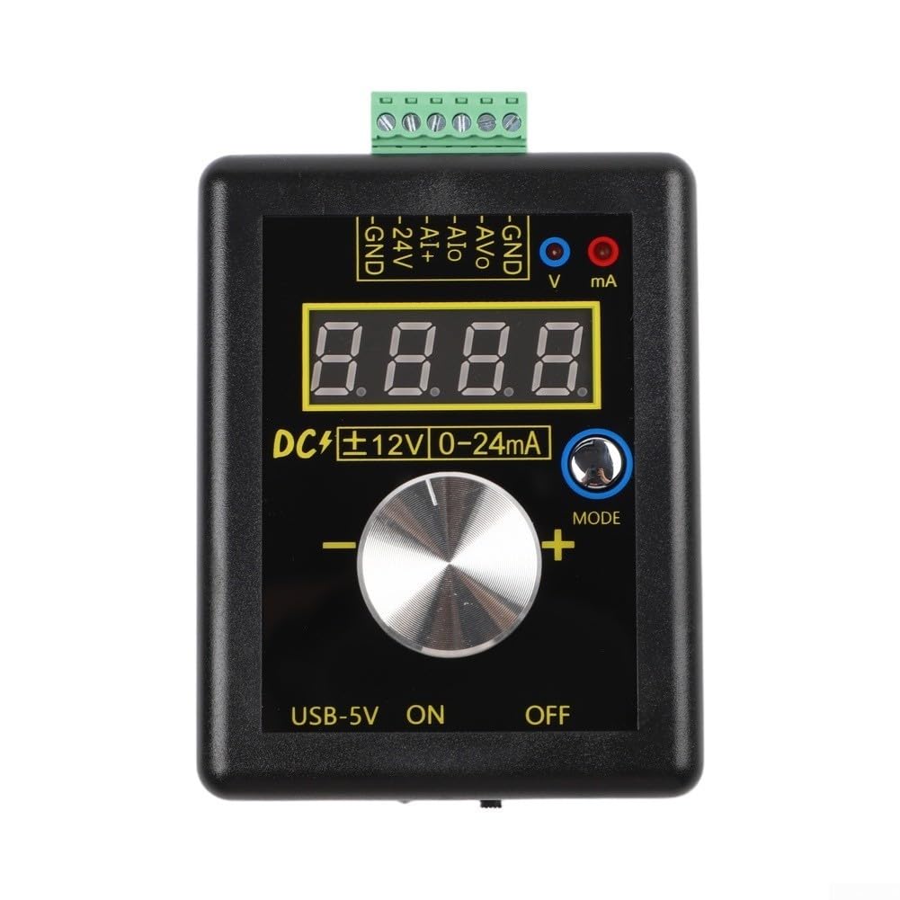 Digital Signal Generator 4-20mA 0-10V Current Loop Simulator for PLC Testing with USB Power Supply(With battery)