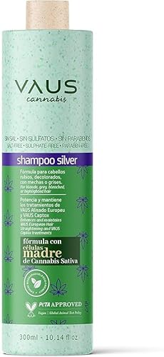 VAUS | Shampoo Naturale Silver - Senza sale solfati siliconi parabeni - Vegano, Eco Friendly - Tutti i tipi di capelli