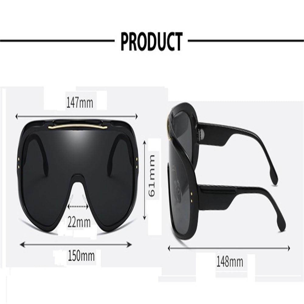 Occhiali da sole con visiera a specchio e maschera da donna e da uomo