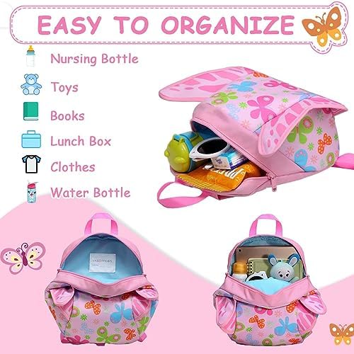 VASCHY Mini Toddler Backpack with Leash, Ultra Lightweight Tiny Little Daycare Backpack