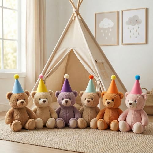 12 Stück Mini Partyhüte,Partyhüte für Kuscheltiere,kleine partyhüte kuscheltiere für Stofftiere,Puppen,Hunde,Katzen Party Hüte Kinder und Erwachsene Für Geburtstagsfeiern Und Fotoshootings Party Deko