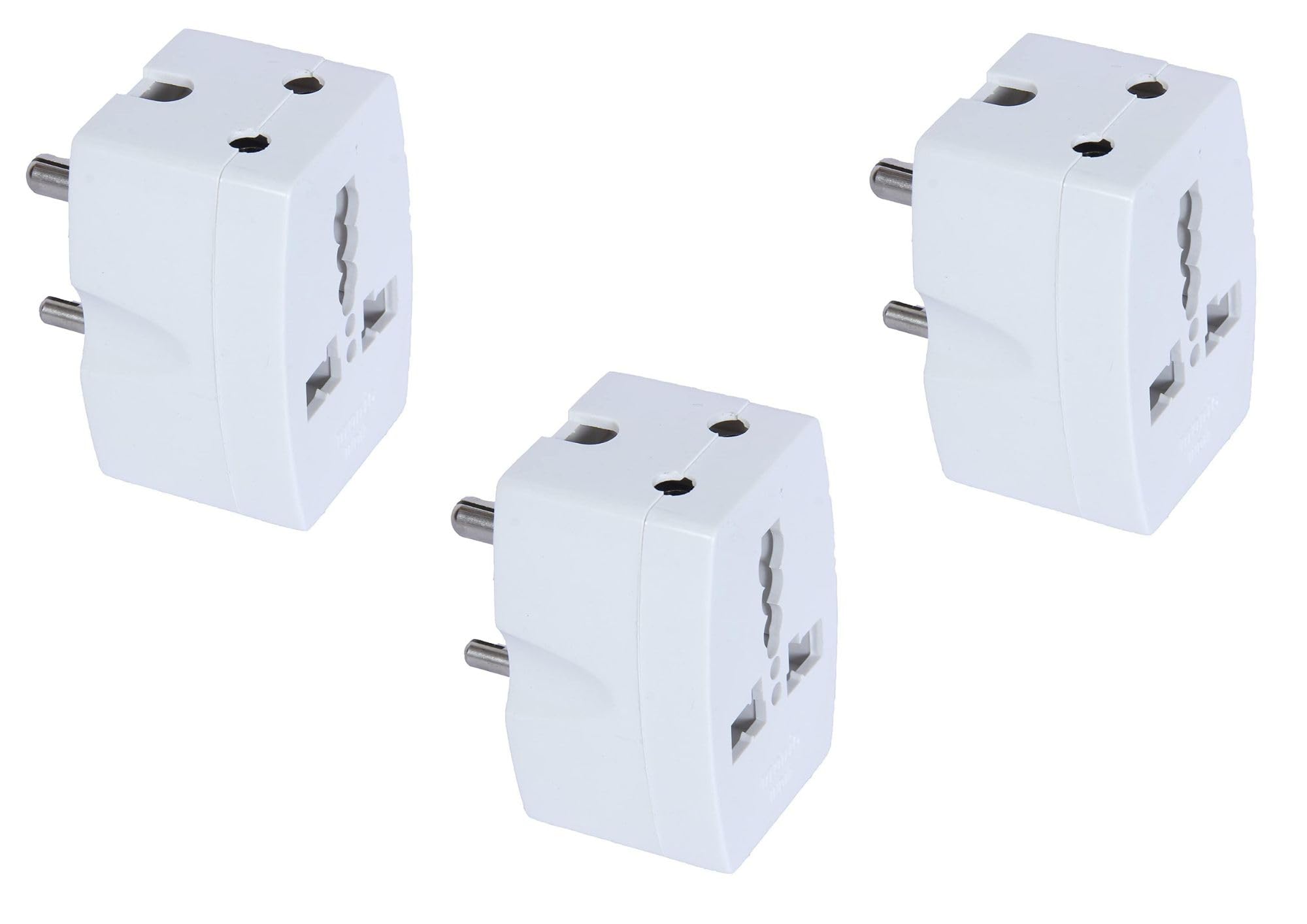 Exquisite Export International 3-pin Converter Multiplug Adaptor with 3 Sides Power Outlet/Conversion Plug 6A to 16A for Geysers, AC, Microwave, Etc/Travel Socket 5amp to 15amp ( Pack of 3 )-image-46