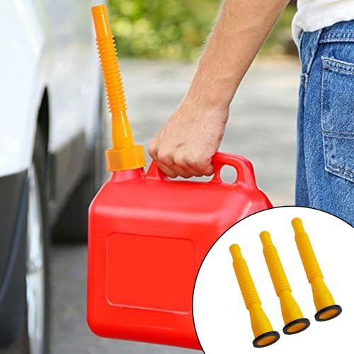 QODOLSI 3 Set Car Fuel Tank Repaire Replacements, Waterproof Plastic Vehicle Accessories Drainage Soft Tubes with Washers, Universal Anti-Leak Durable Hexagonal Nut Threaded Pipes Base Caps (Yellow) - Thumbnail 6