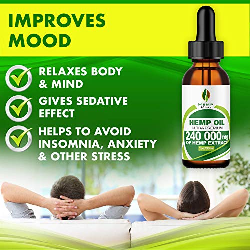 Hemp Oil Drops 24 000 000 mg, 100% Natural Extract, Natural Dietary Supplement, Rich in Omega 3&6 Fatty Acids for Skin & Heart Health, Vegan Friendly - Image 6