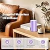 Essential Waterless Oil Diffuser - Waterless Diffusers for Essential Oil USB Charged Portable Mini Scent Air Machine Aromatherapy Atomizing Diffuser for Home Cars Office, 1/2/3H/Time Off,3 Mist Levels #5
