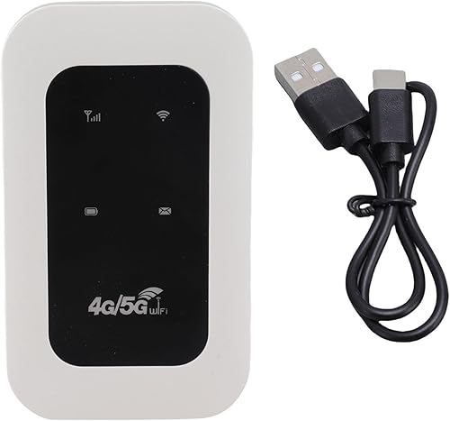 Miniatura 8 de 4G LTE WiFi Hotspot móvil, router WiFi portátil de viaje con ranura para tarjeta SIM, módem USB LTE de alta velocidad de 300 Mbps soporta 10