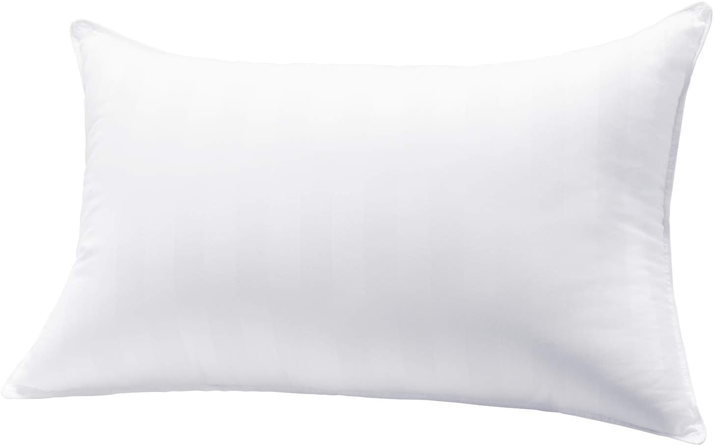 MASVIS Hotel Quality Bed Pillow 100% cotton Fabric standard size Hypoallergenic Pillow for Back,Stomach and Side Sleeper (1, 48 x 74 cm)