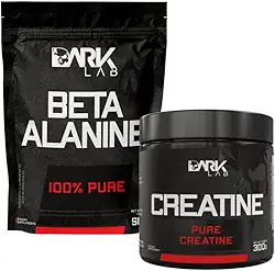 Kit Creatina Monohidratada Pura 300g + Beta Alanina Pura 500g, Dark Lab, 100% Pura