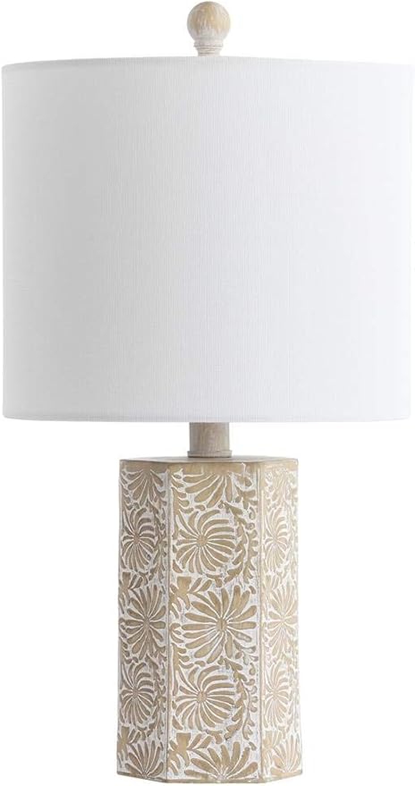Lámpara de Mesa SAFAVIEH Eliseo Beige 19 pulgadas LED miniatura 4