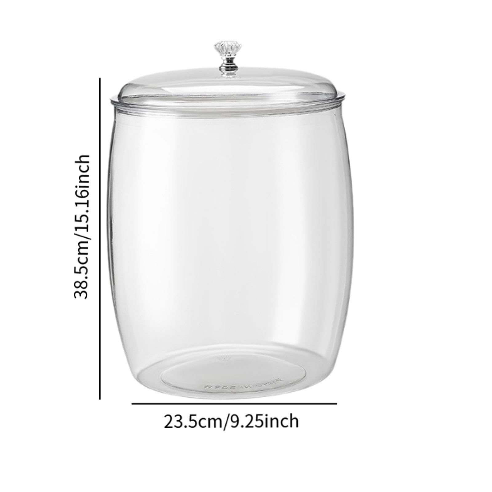 Vorratsbehälter Küche Lebensmittel Vorratsdose mit Luftdichtem Deckel Mehrzweck Küchen Vorratsglas Versiegeltes Gefäß Transparenter, 17.5 L