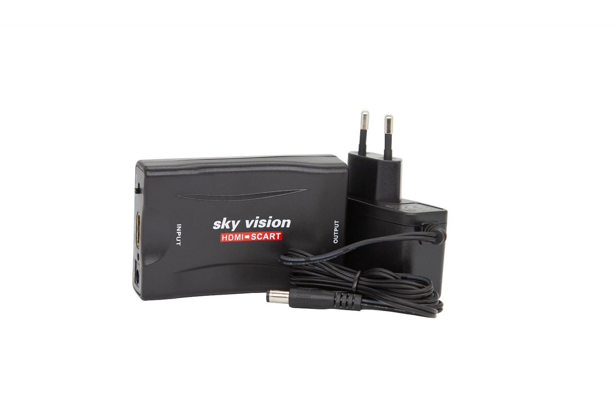 Konwerter HDMI na SCART, przetwornik HDMI, sky vision HDMI do SCART adapter 1080P 60Hz HD do DVD, Blu-Ray, PS4, PS3, Xbox, Sky