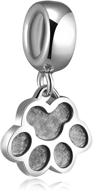 Dangle Pendant Charm-925 Sterling Silver Italian Horn, Puerto Rico Flag, Survivor Cancer Ribbon, Halloween Witch, Dog Pawprint Beads, fits European Charms Bracelet, Gifts for Women/Friends/Children