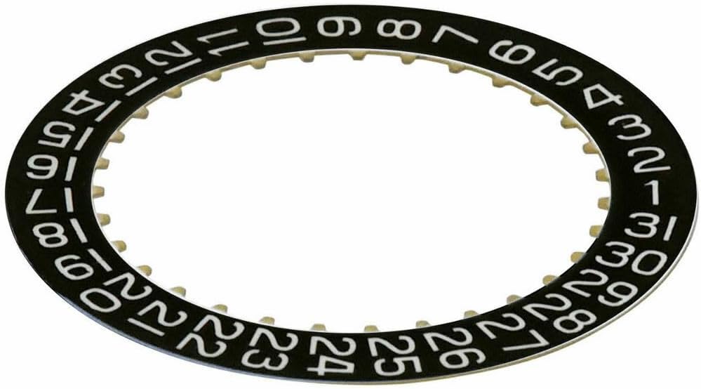 Ewatchparts Date Disc Calendar Compatible With Movement ETA 2804 2824-2 Black 3H Window Watch