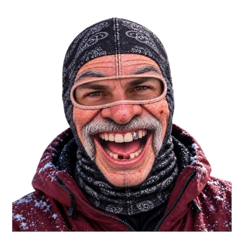 Funny Ski Mask Realistic Full Face Balaclava Old Man Ski Mask - image 4