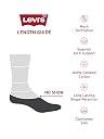 Levi's LS403 Men's Cotton Stretch No Show Non Terry Silicon Anti Slip Socks (Pack of 3) gallery image