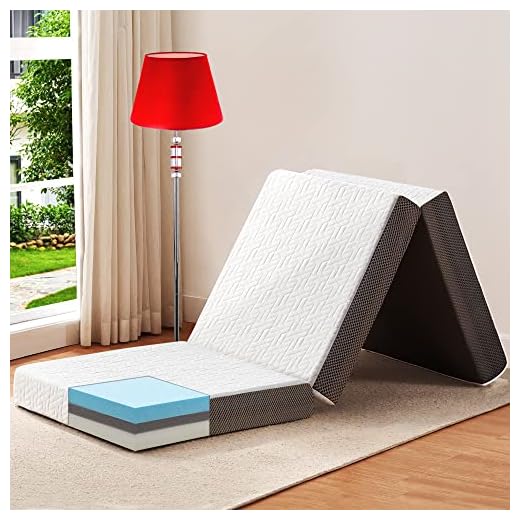 BedLuxury Colchão Queen dobrável de 10 cm com bolsa de armazenamento, cobertura de espuma viscoelástica dobrável, cama de hóspedes, portátil, com capa removível, respirável e lavável