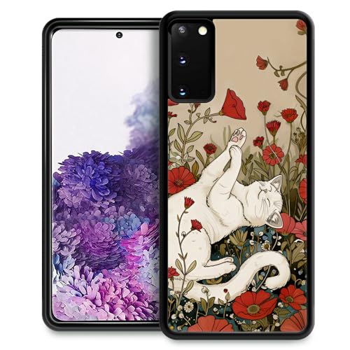 Coque Samsung Galaxy S20 Plus Chat et Ipomée en TPU Souple Antichoc