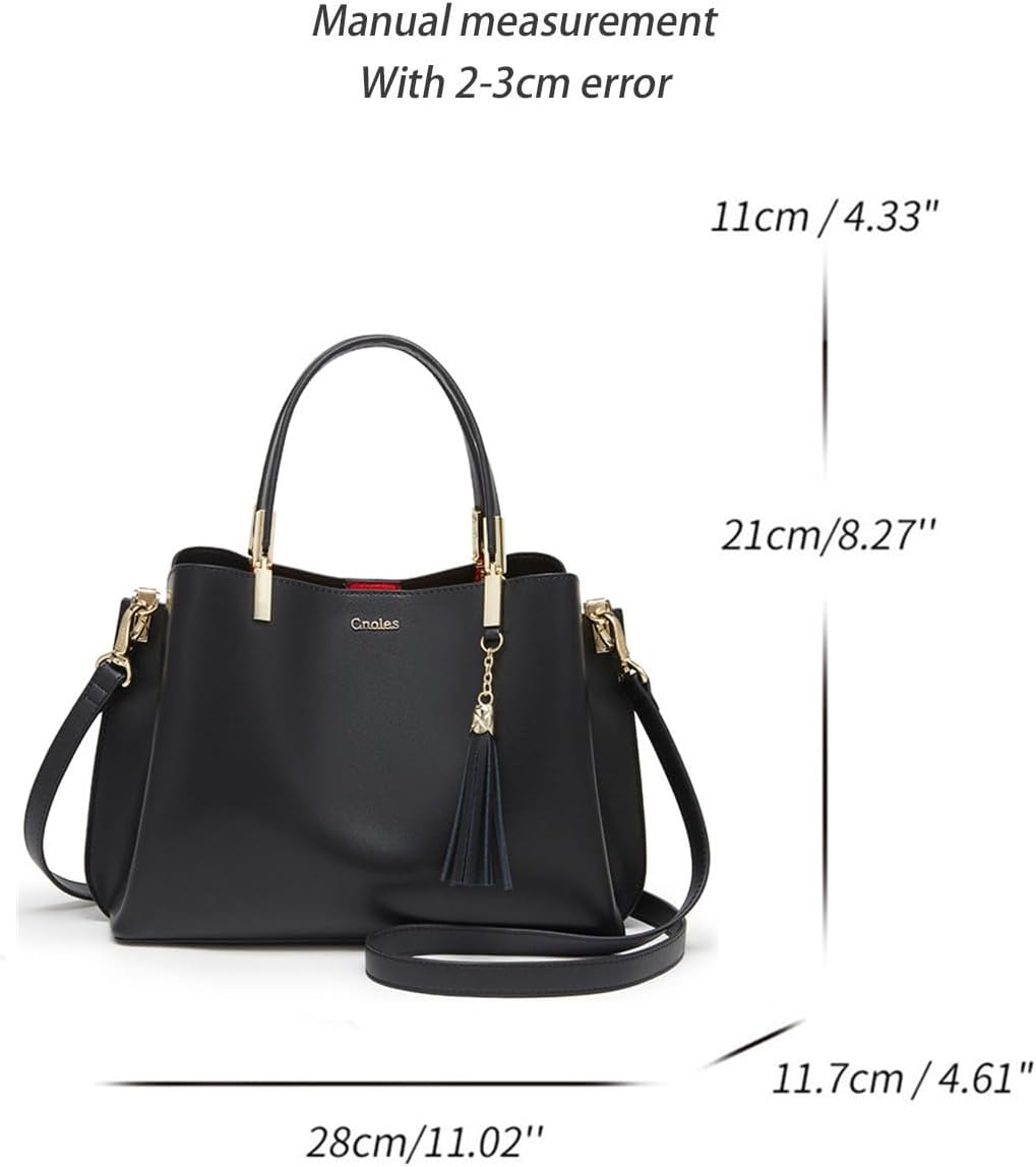 Cnoles Handbags for Women Large Capacity Tote Shoulder Bags Ladies Handle Satchel Purse - Image 2