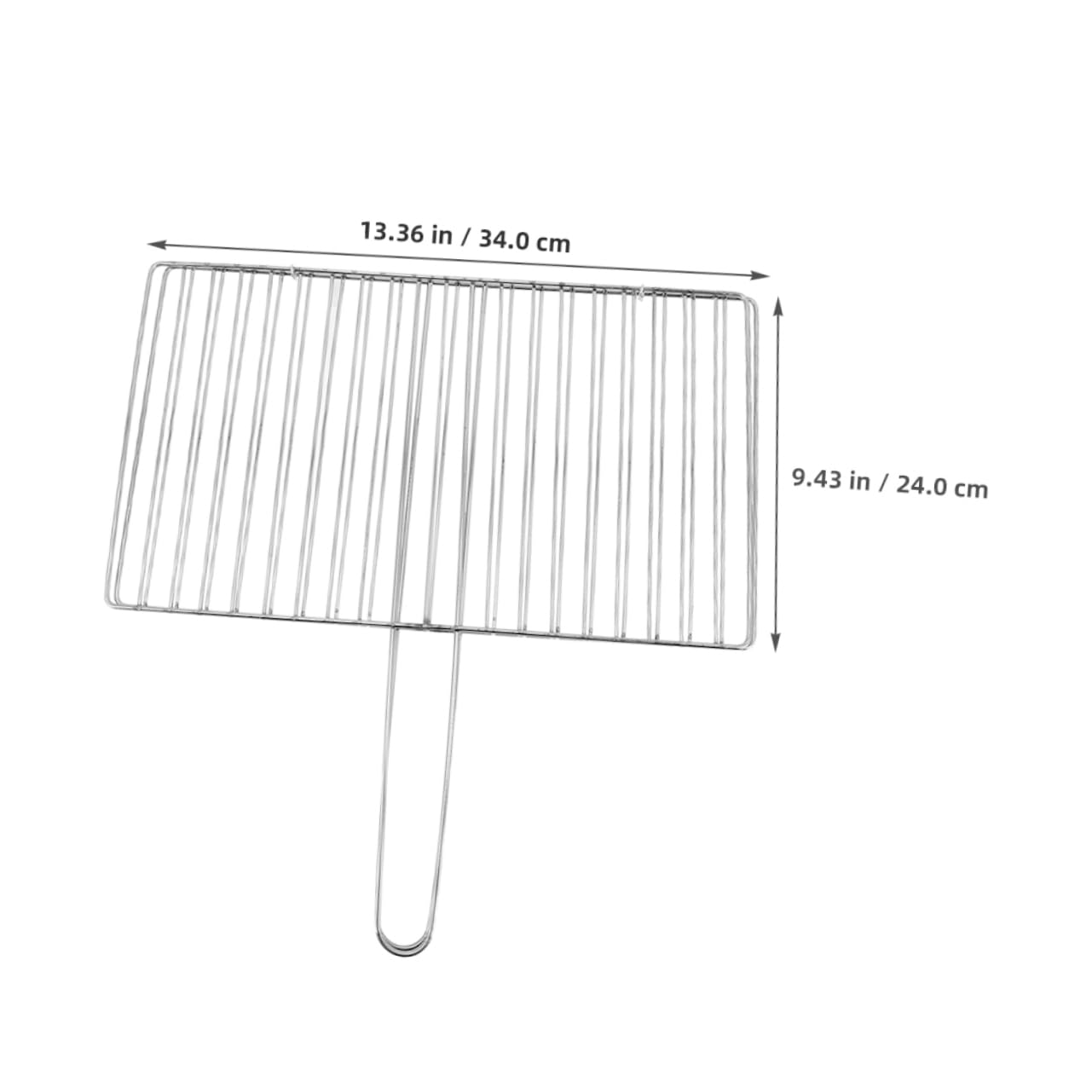 POPETPOP Fish Grilling Rack for Outdoor Cooking Heavy Duty BBQ Tool Handle Sturdy and Sturdy for Meat Vegetables