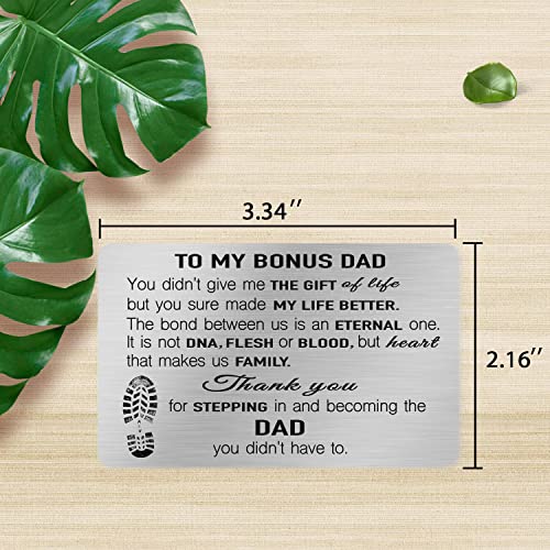 Image of Bonus Dad Pocket Watch,Bonus Dad Bracelet,Bonus Dad Card,Stepdad Card,Bonus Dad Gifts from Daughter,Stepdad Gifts from Daughter,Gifts for Bonus Dad from Daughter, White, Bonus Dad Gifts from Daughter