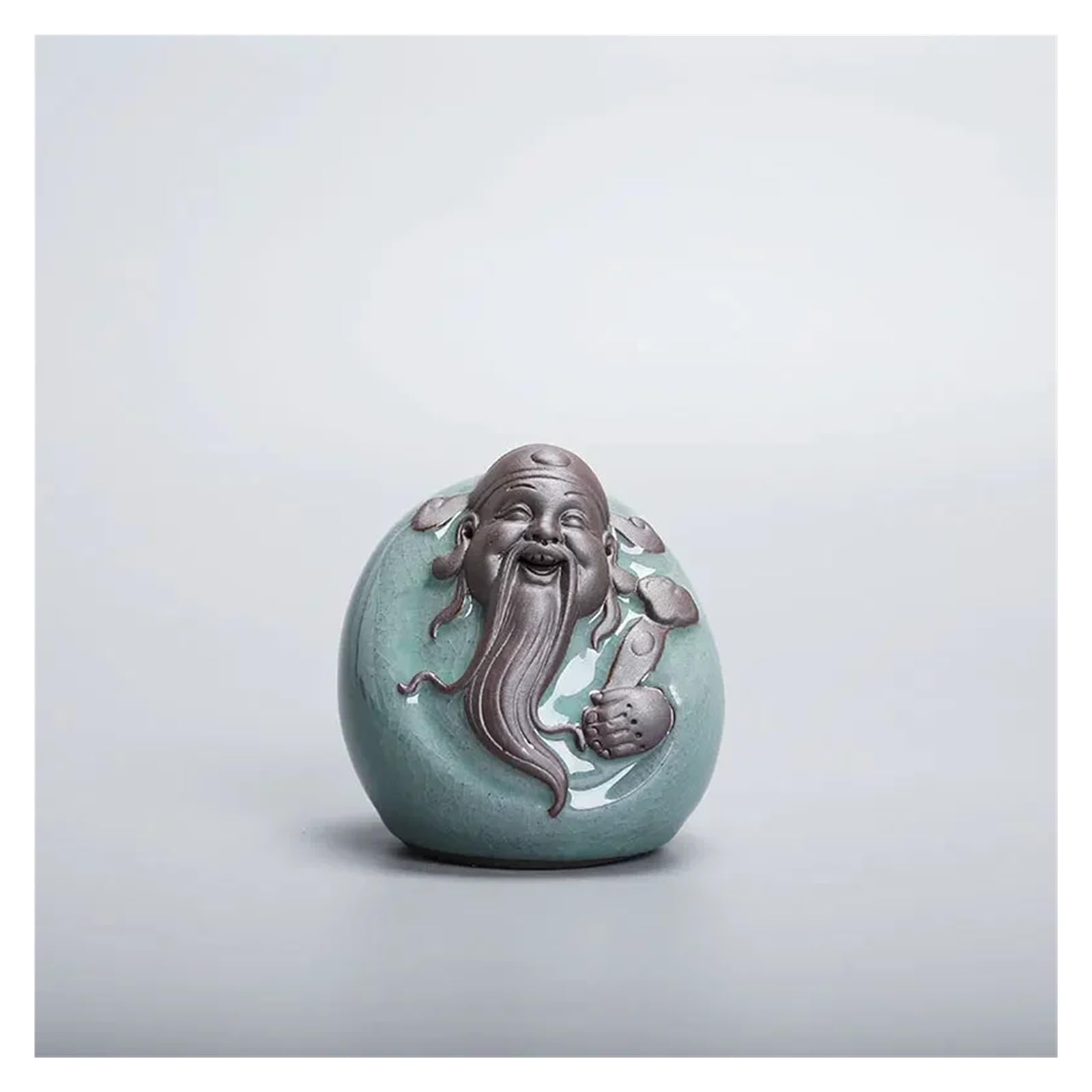 Tea pet kung fu en céramique artisanale, ornement zen haut de gamme pour cérémonie du thé