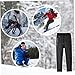 CurcKua Heated Trousers Heated Pants Mens Heated Pants 10 Heating Zones Heated Pants, 3 Heating Levels Winter Trousers, Unisex Fleece Lined Thermal Trousers L