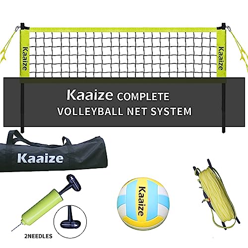 Patiassy Filet de volleyball portable d'extérieur pour arrière-cour Patiassy Filet de volleyball portable d'extérieur pour arrière-cour