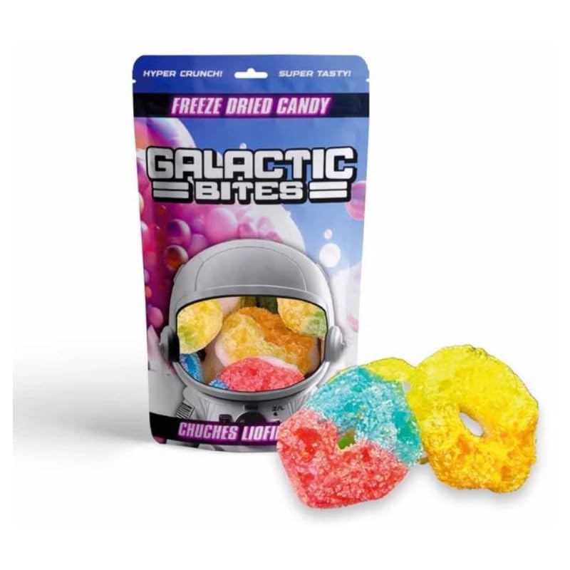 Dulces liofilizados | Golosinas Bolsa 50 gr | Delicias Dulces Americanas (Aros)