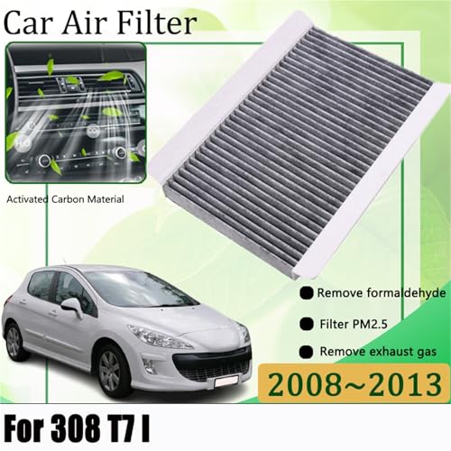 Filtro de habitáculo activado Peugeot 308 T7 filtro aire acondicionado 2009 2010 2