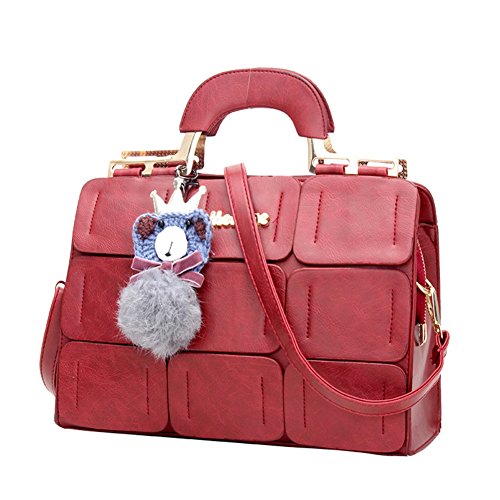 Sac Boston grand format pour femme avec surpiqûres élégantes