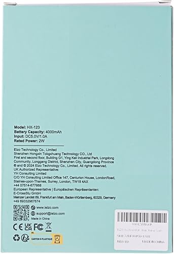 Miniatura 12 de ELZO Ventilador de viaje, mini ventilador de escritorio plegable, funciona con pilas, 3 velocidades ajustables de inclinación de 225, ventilador