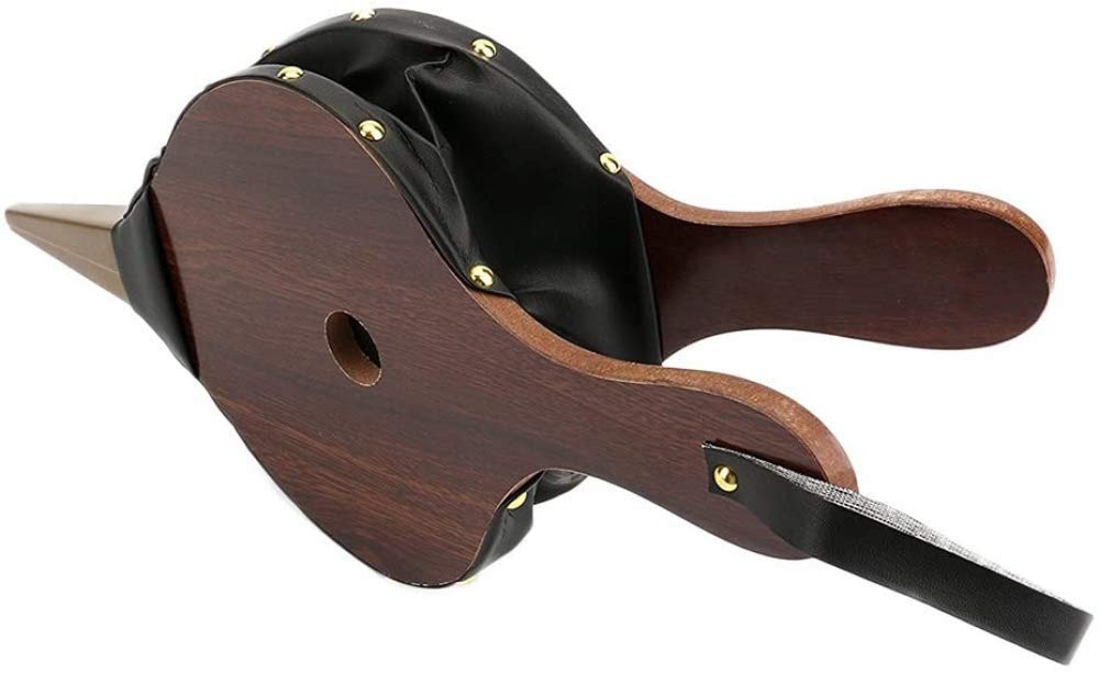 Soffietti da camino, Soffietto for camino in legno, soffiatore d'aria manuale da 15,3 pollici con cinturino in pelle appeso for barbecue da campeggio