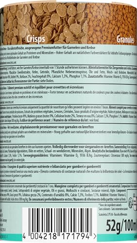 Tetra Crusta Menu - 4in1 Futter mit Sticks, Pellets, Wafern und Granules für Garnelen und Krebse, für eine abwechslungsreiche Ernährung, 100 ml Dose (1er Pack)